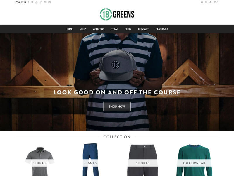 18 Greens Website