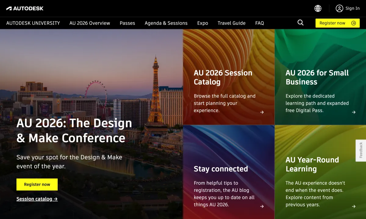 Autodesk University Website