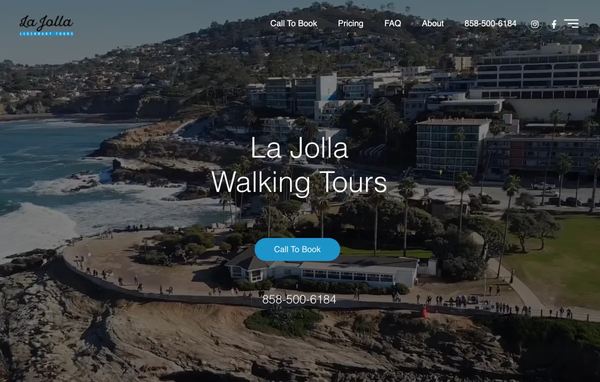 La Jolla Walking Tours Website